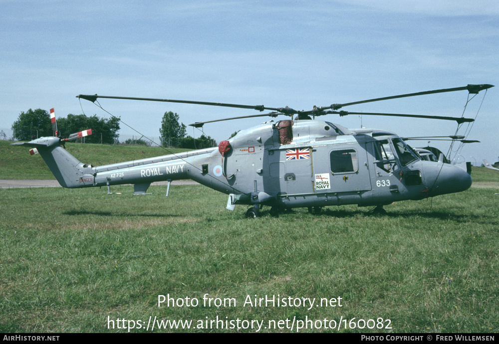 Aircraft Photo of XZ725 | Westland WG-13 Lynx HAS3S | UK - Navy ...