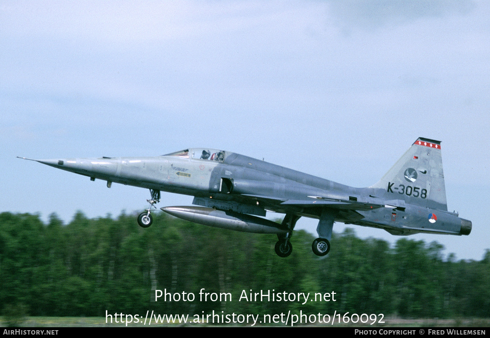 Aircraft Photo of K-3058 | Canadair NF-5A | Netherlands - Air Force | AirHistory.net #160092