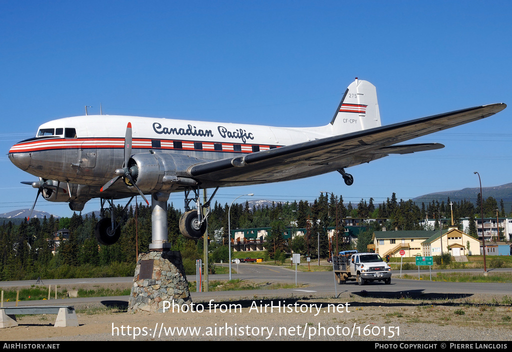 Aircraft Photo of CF-CPY | Douglas C-47 Skytrain | Canadian Pacific Airlines | AirHistory.net #160151