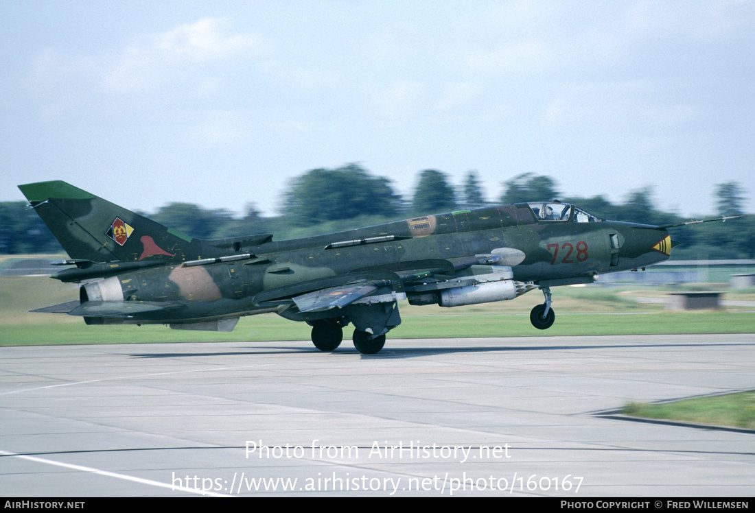 Aircraft Photo of 728 | Sukhoi Su-17M4 | East Germany - Navy | AirHistory.net #160167