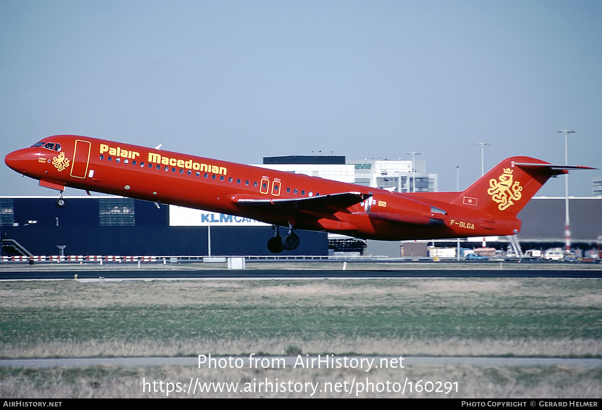 Aircraft Photo of F-OLGA | Fokker 100 (F28-0100) | Palair Macedonian Airlines | AirHistory.net #160291