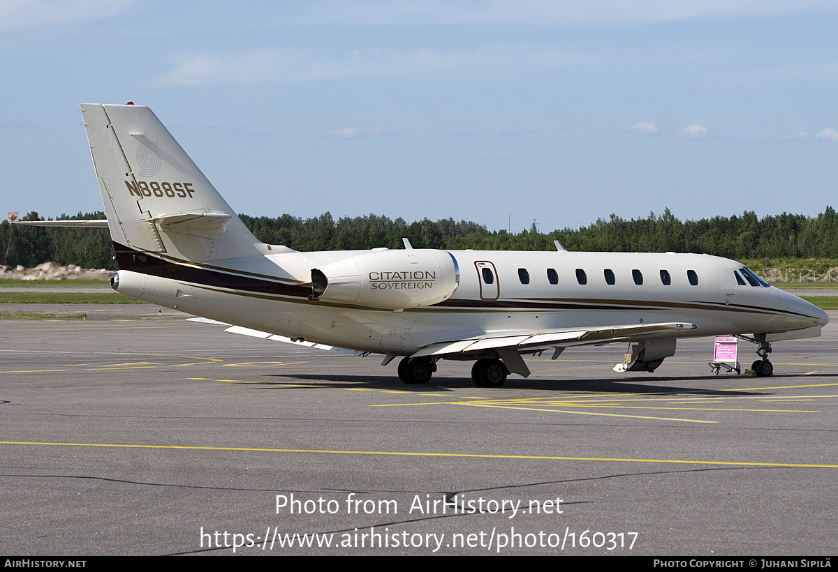 Aircraft Photo of N888SF | Cessna 680 Citation Sovereign | AirHistory.net #160317