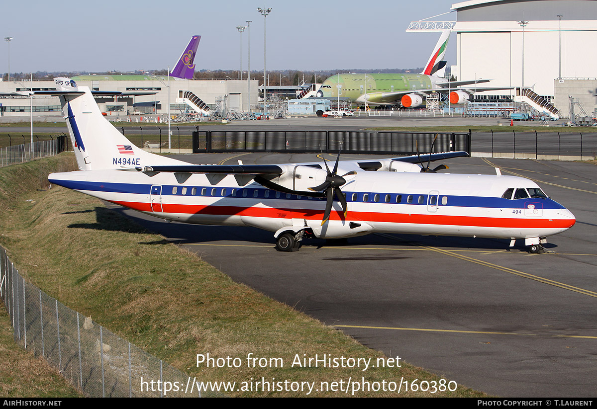 Aircraft Photo of N494AE | ATR ATR-72-500 (ATR-72-212A) | American Eagle | AirHistory.net #160380