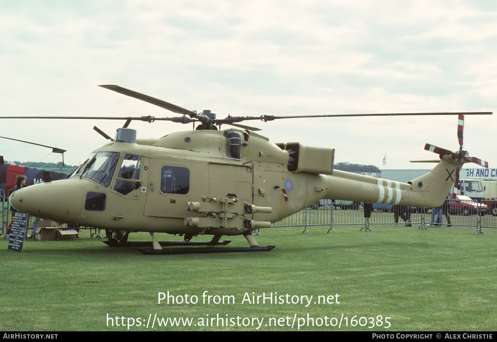 Aircraft Photo of XZ670 | Westland WG-13 Lynx AH7 | UK - Army | AirHistory.net #160385