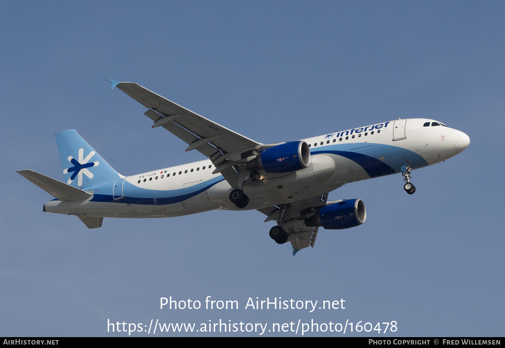 Aircraft Photo of XA-IJA | Airbus A320-214 | Interjet | AirHistory.net #160478