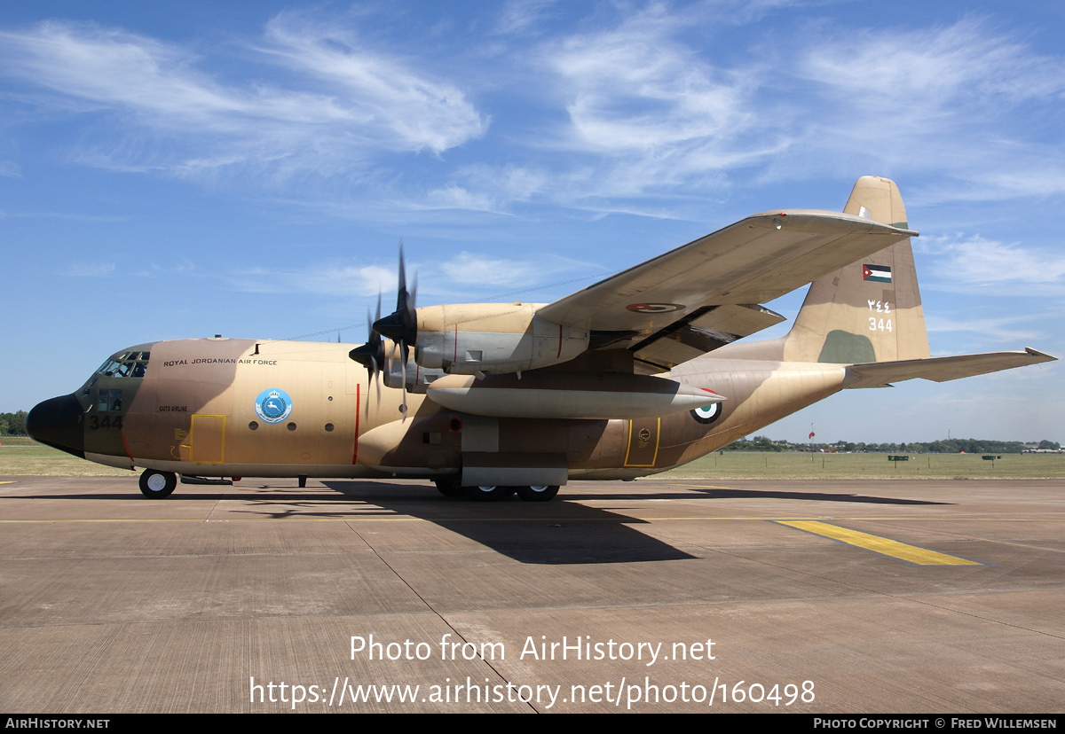 Aircraft Photo of 344 | Lockheed C-130H Hercules | Jordan - Air Force | AirHistory.net #160498