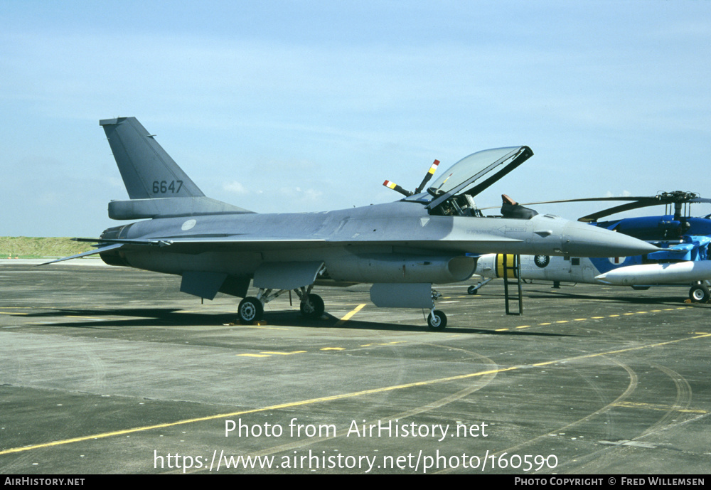 Aircraft Photo of 6647 | Lockheed Martin F-16A Fighting Falcon | Taiwan - Air Force | AirHistory.net #160590