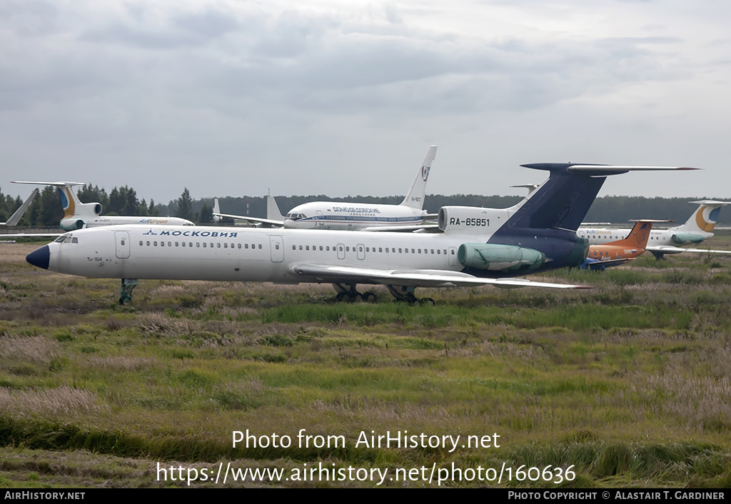 Aircraft Photo of RA-85851 | Tupolev Tu-154B-2 | Moskovia Airlines | AirHistory.net #160636