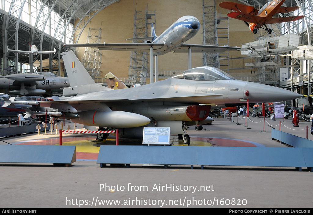 Aircraft Photo of FA-01 | General Dynamics F-16A Fighting Falcon | Belgium - Air Force | AirHistory.net #160820