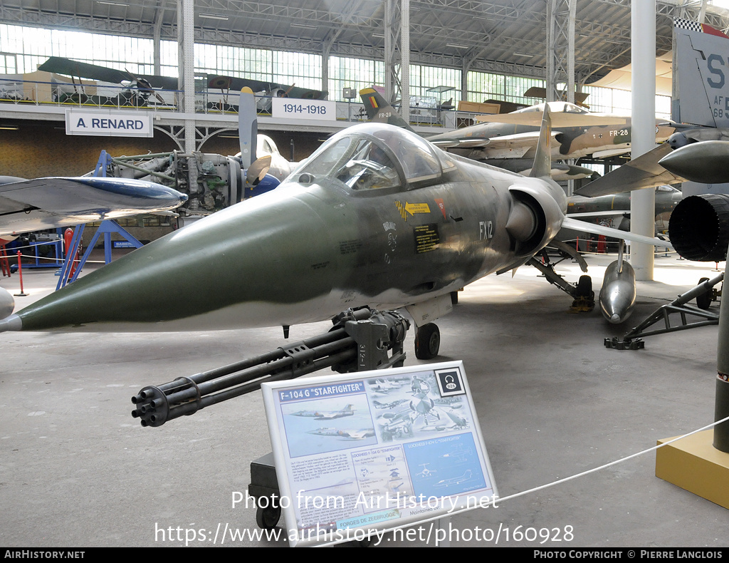 Aircraft Photo of FX12 | Lockheed F-104G Starfighter | Belgium - Air Force | AirHistory.net #160928