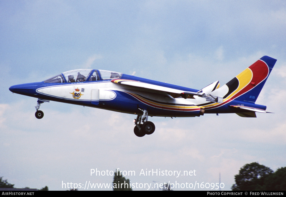 Aircraft Photo of AT03 | Dassault-Dornier Alpha Jet 1B | Belgium - Air Force | AirHistory.net #160950