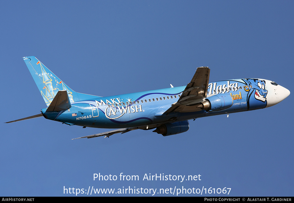 Aircraft Photo of N706AS | Boeing 737-490 | Alaska Airlines | AirHistory.net #161067