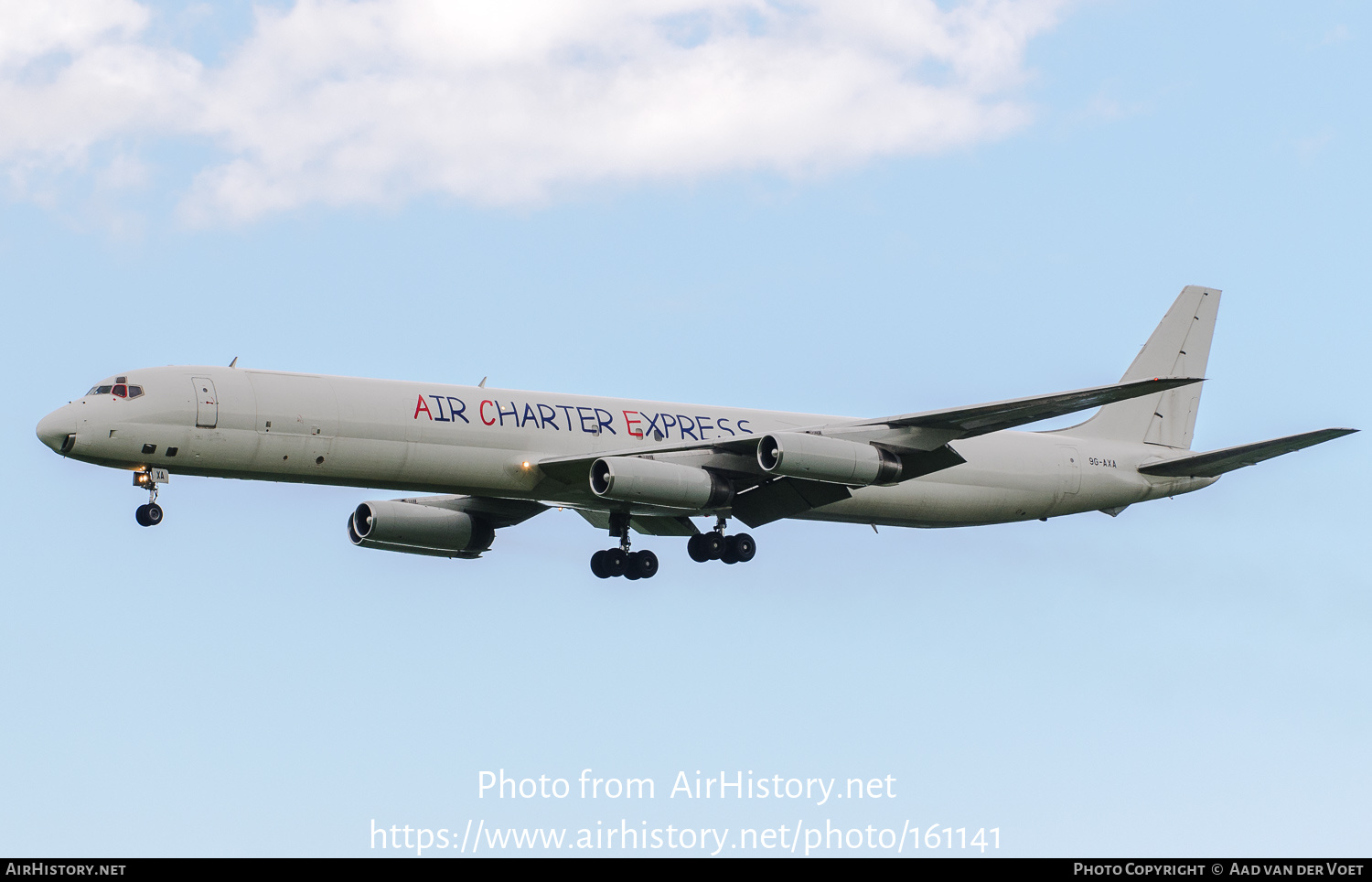 Aircraft Photo of 9G-AXA | McDonnell Douglas DC-8-63(F) | Air Charter Express | AirHistory.net #161141