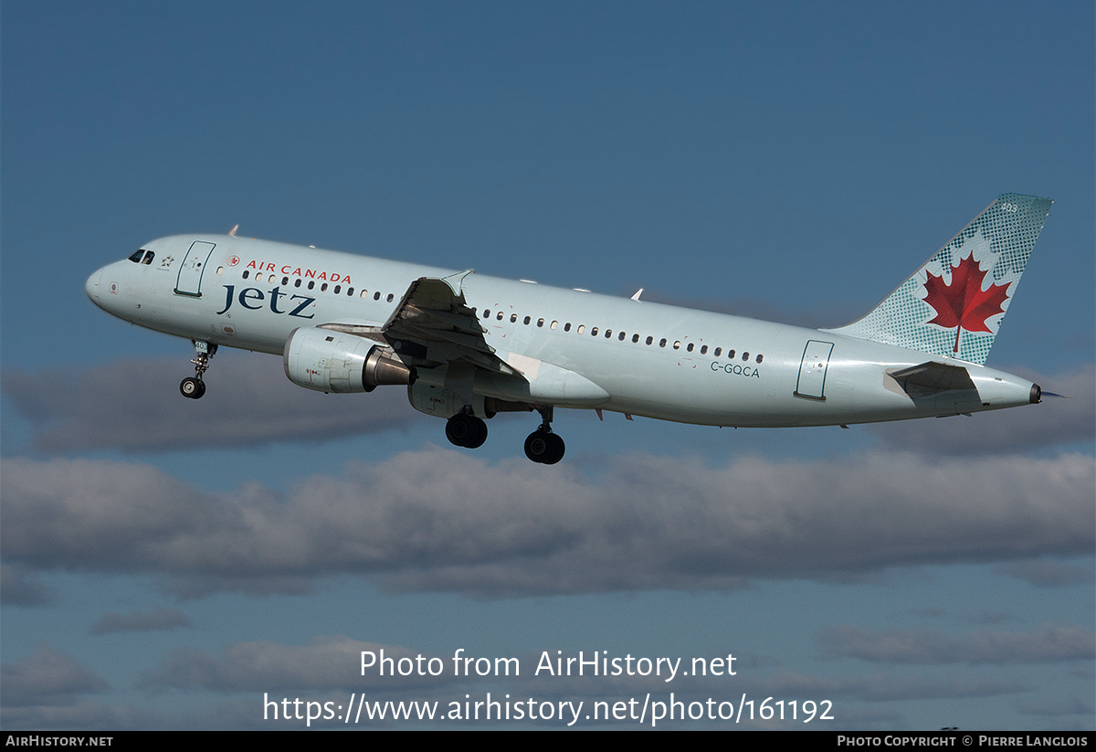 Aircraft Photo of C-GQCA | Airbus A320-211 | Air Canada Jetz | AirHistory.net #161192