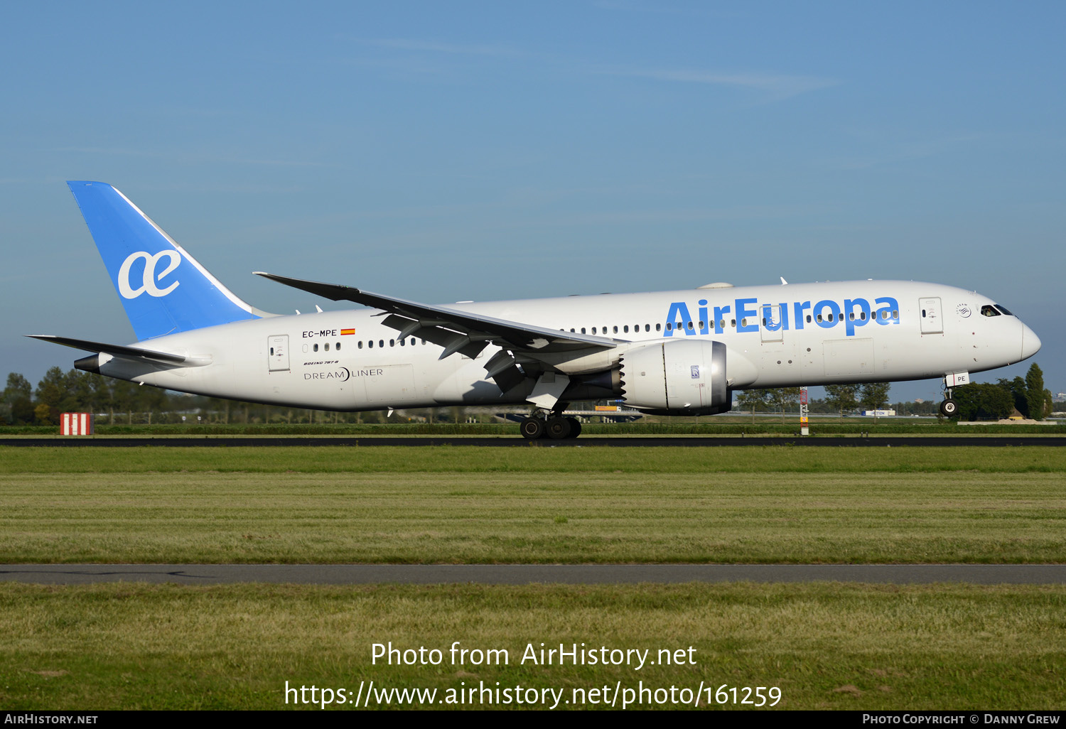 Aircraft Photo of EC-MPE | Boeing 787-8 Dreamliner | Air Europa | AirHistory.net #161259