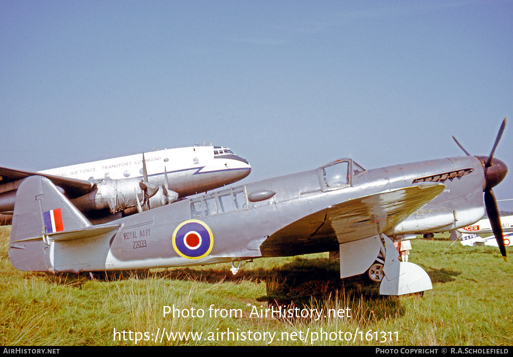 Aircraft Photo of Z2033 | Fairey Firefly I | UK - Navy | AirHistory.net #161311