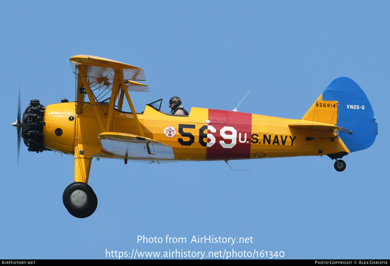 Aircraft Photo of N56914 | Boeing PT-17 Kaydet (A75N1) | USA - Navy | AirHistory.net #161340