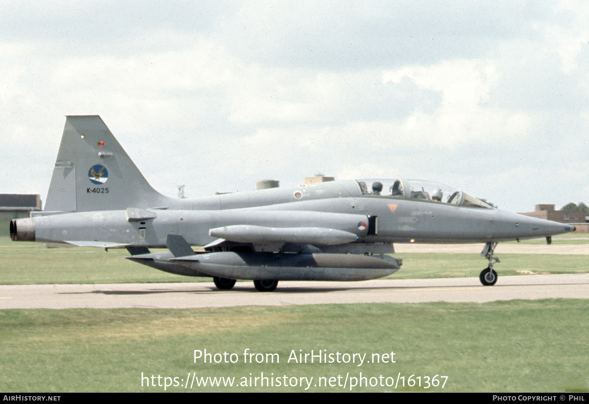 Aircraft Photo of K-4025 | Canadair NF-5B | Netherlands - Air Force | AirHistory.net #161367