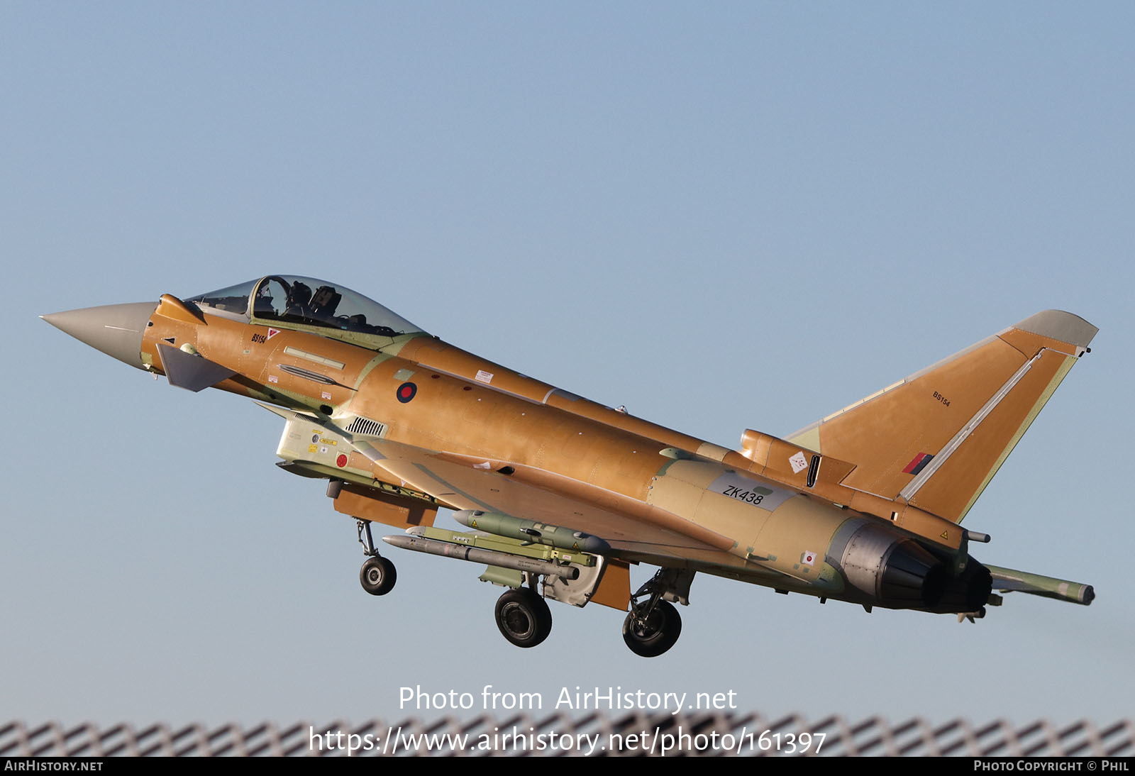 Aircraft Photo of ZK438 | Eurofighter EF-2000 Typhoon FGR4 | UK - Air Force | AirHistory.net #161397