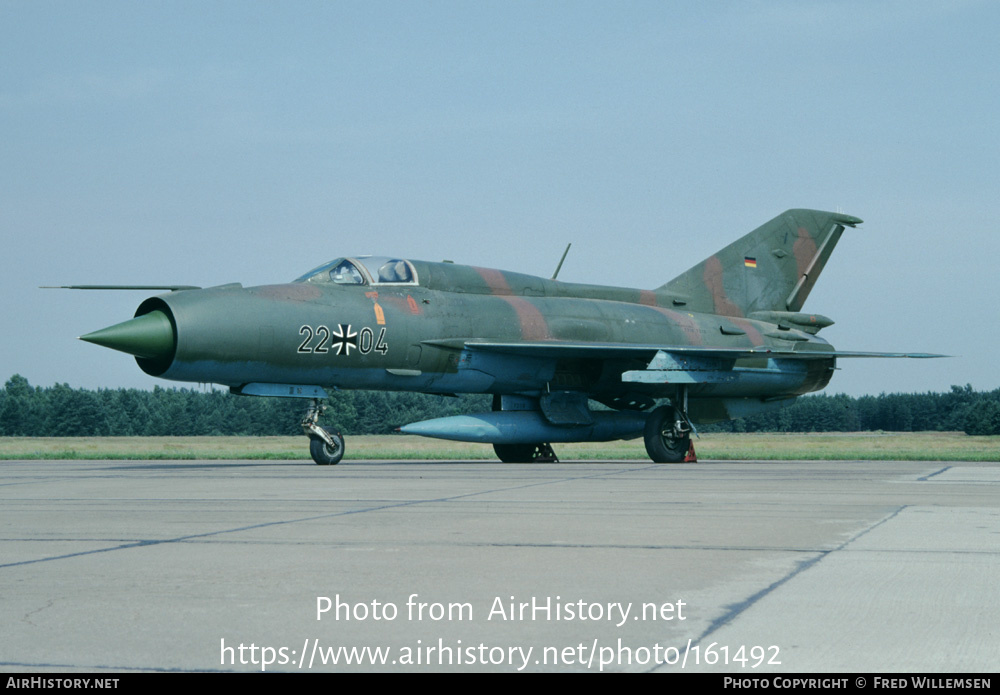 Aircraft Photo of 2204 | Mikoyan-Gurevich MiG-21SPS-K | Germany - Air Force | AirHistory.net #161492