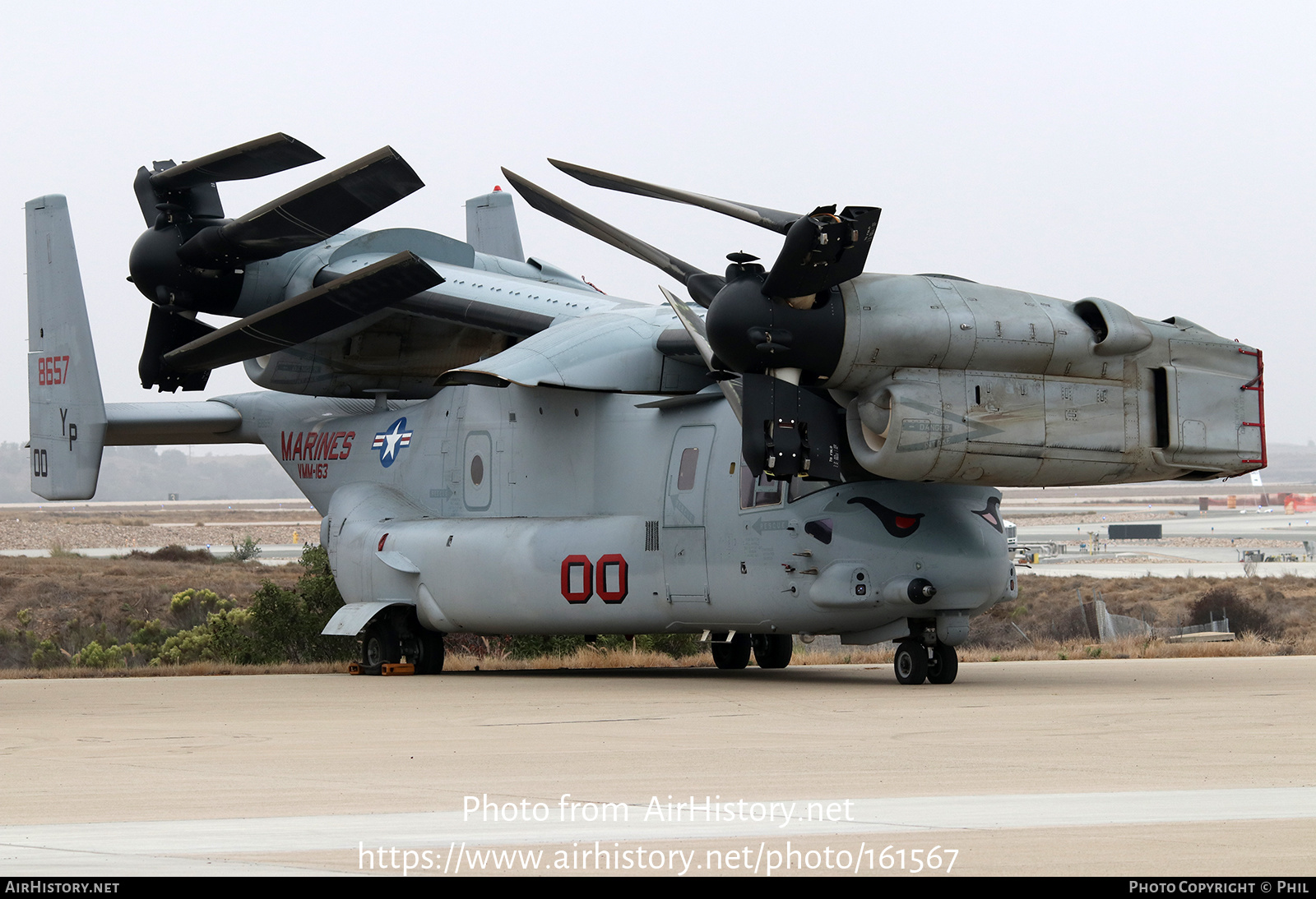 Aircraft Photo of 168657 / 8657 | Bell-Boeing MV-22B Osprey | USA - Marines | AirHistory.net #161567