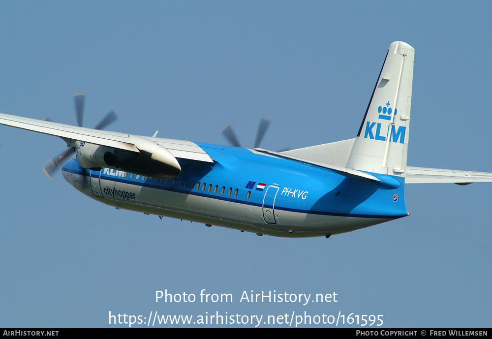 Aircraft Photo of PH-KVG | Fokker 50 | KLM Cityhopper | AirHistory.net #161595