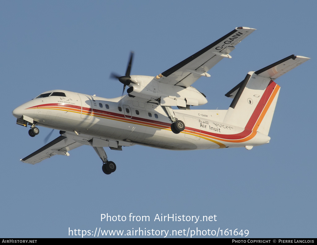 Aircraft Photo of C-GAIW | De Havilland Canada DHC-8-102 Dash 8 | Air Inuit | AirHistory.net #161649