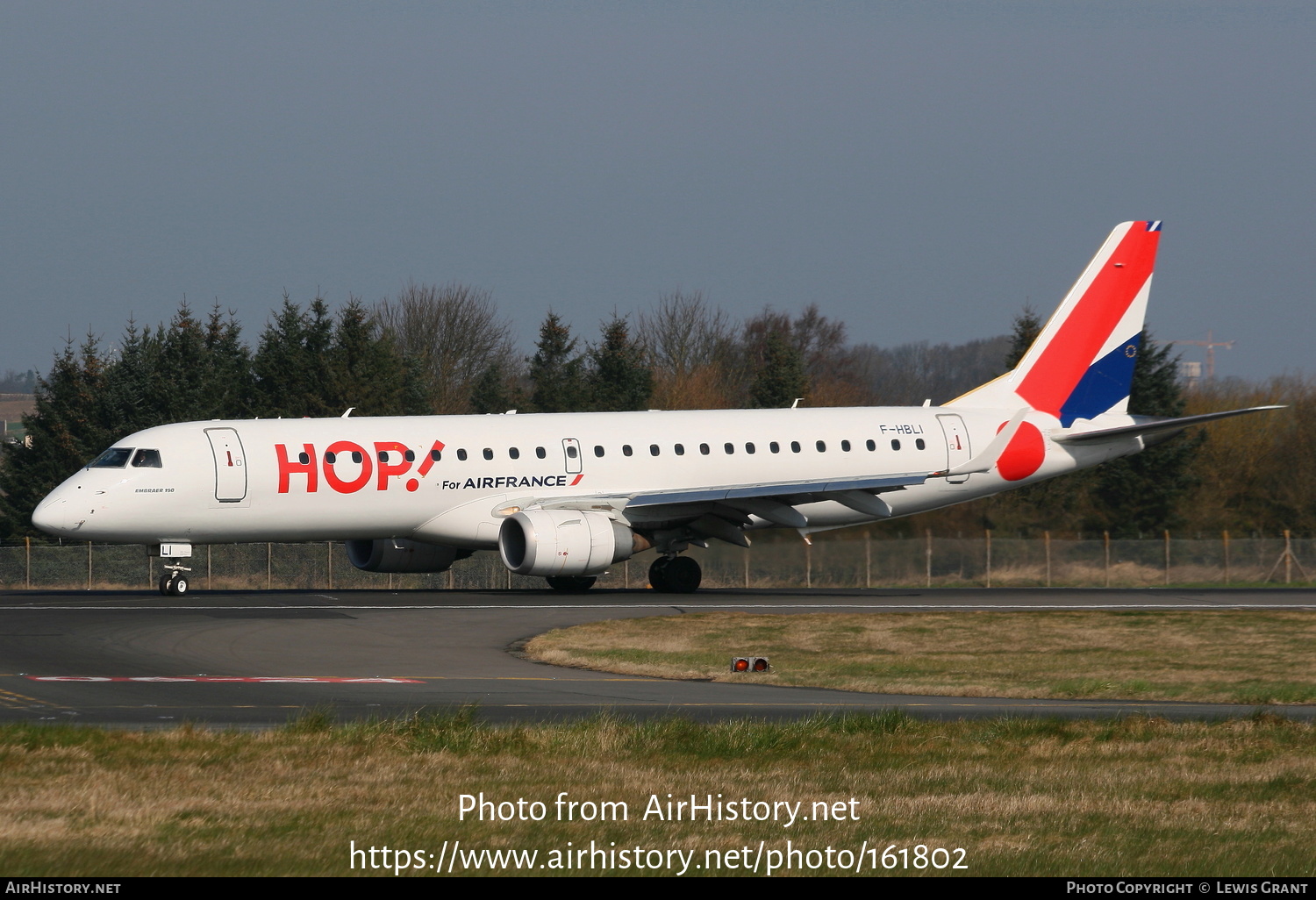 Aircraft Photo of F-HBLI | Embraer 190STD (ERJ-190-100STD) | Hop! | AirHistory.net #161802