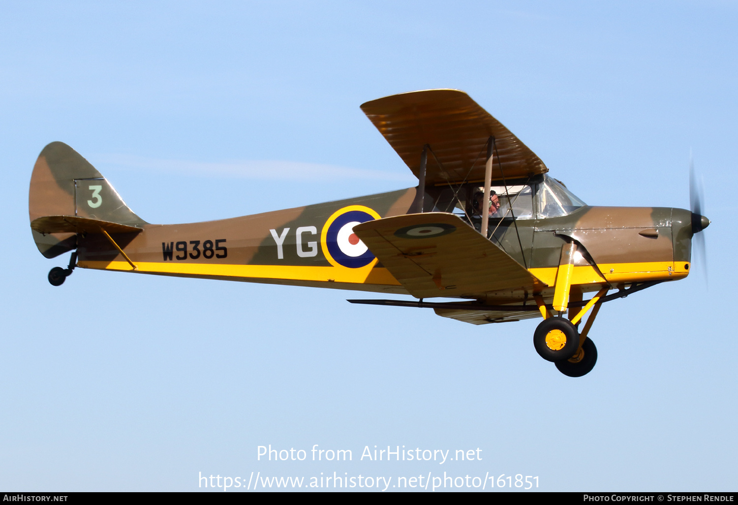 Aircraft Photo of G-ADND / W9385 | De Havilland D.H. 87B Hornet Moth | UK - Air Force | AirHistory.net #161851