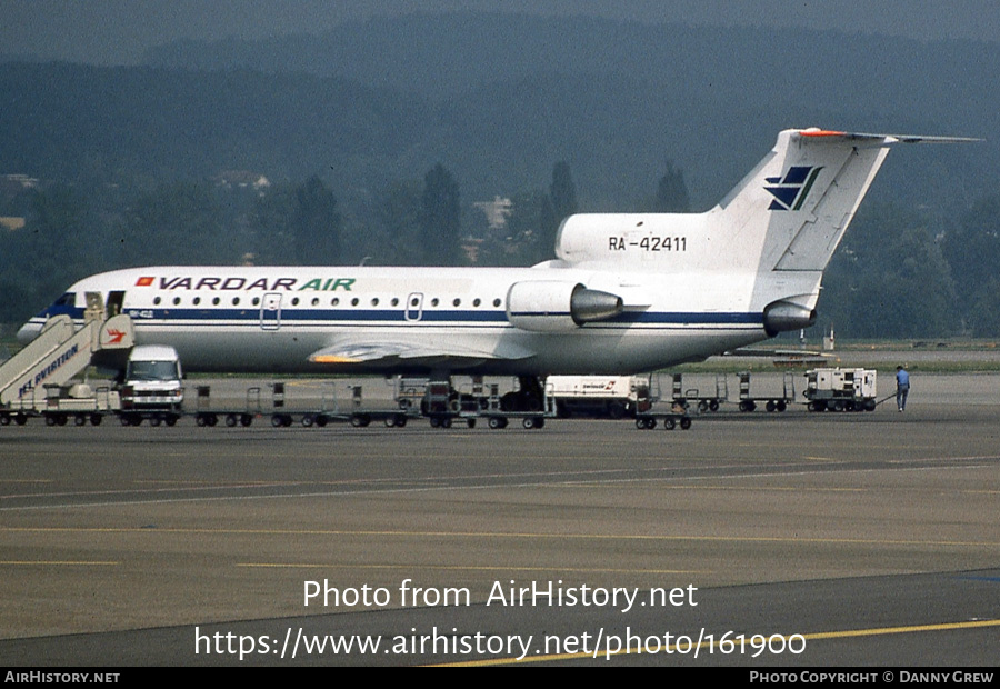 Aircraft Photo of RA-42411 | Yakovlev Yak-42D | Vardar Air | AirHistory.net #161900