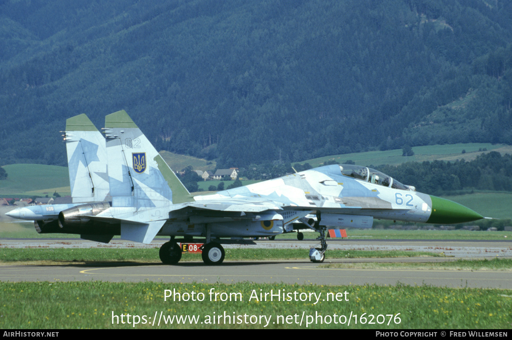 Aircraft Photo of 62 blue | Sukhoi Su-27UB | Ukraine - Air Force | AirHistory.net #162076