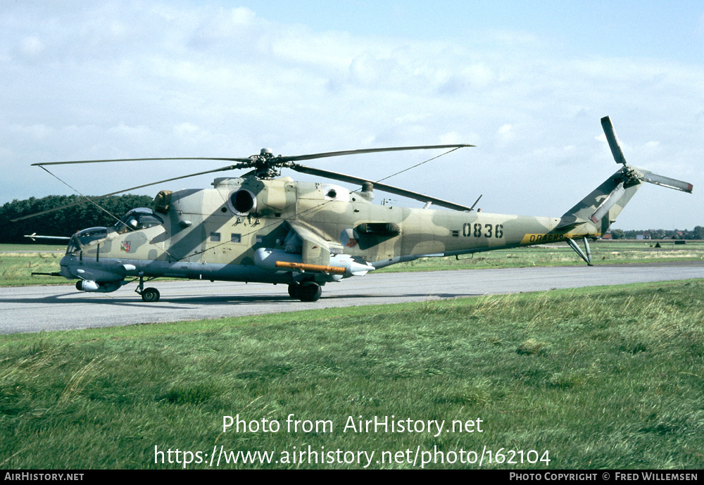 Aircraft Photo of 0836 | Mil Mi-24V | Czechia - Air Force | AirHistory.net #162104