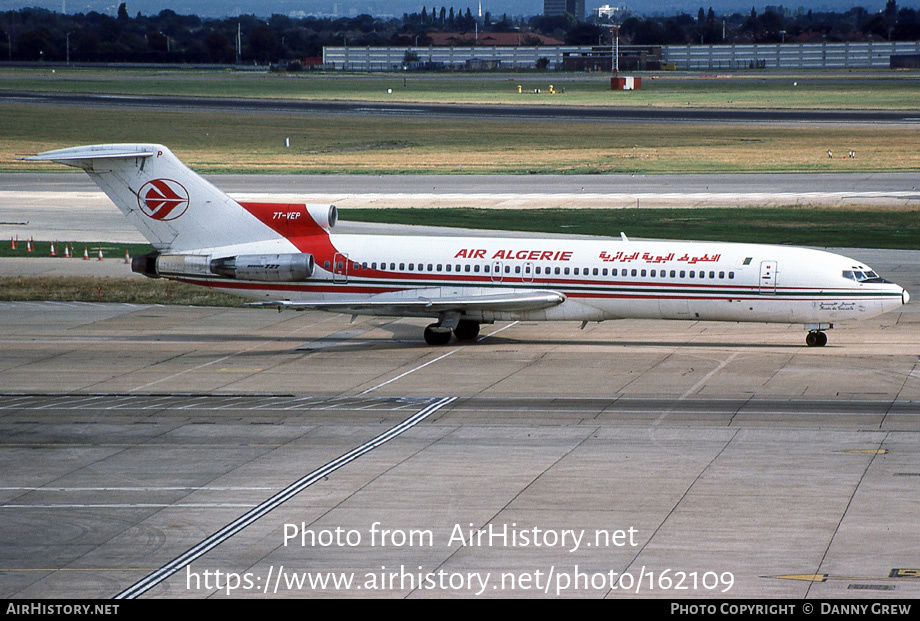 Aircraft Photo of 7T-VEP | Boeing 727-2D6/Adv | Air Algérie | AirHistory.net #162109