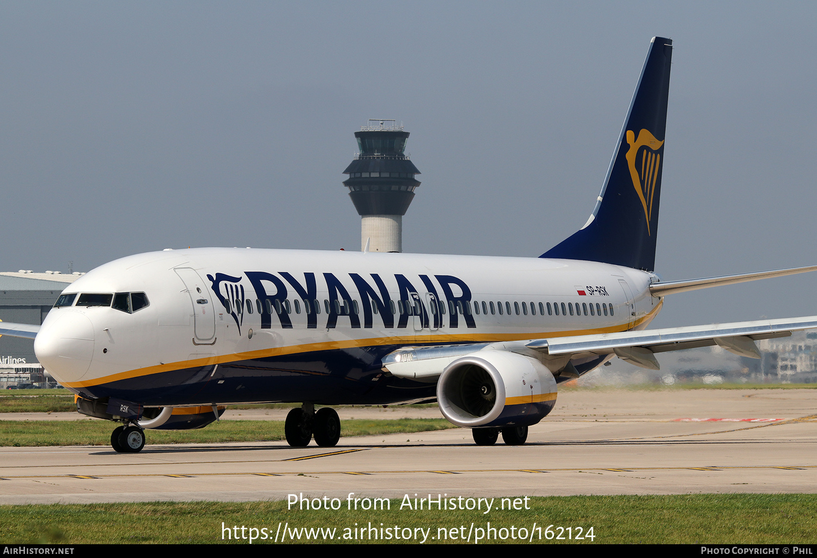 Aircraft Photo of SP-RSK | Boeing 737-800 | Ryanair | AirHistory.net #162124