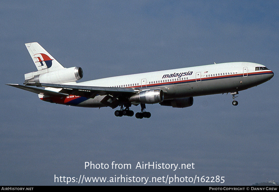 Aircraft Photo of 9M-MAW | McDonnell Douglas DC-10-30 | Malaysia Airlines | AirHistory.net #162285