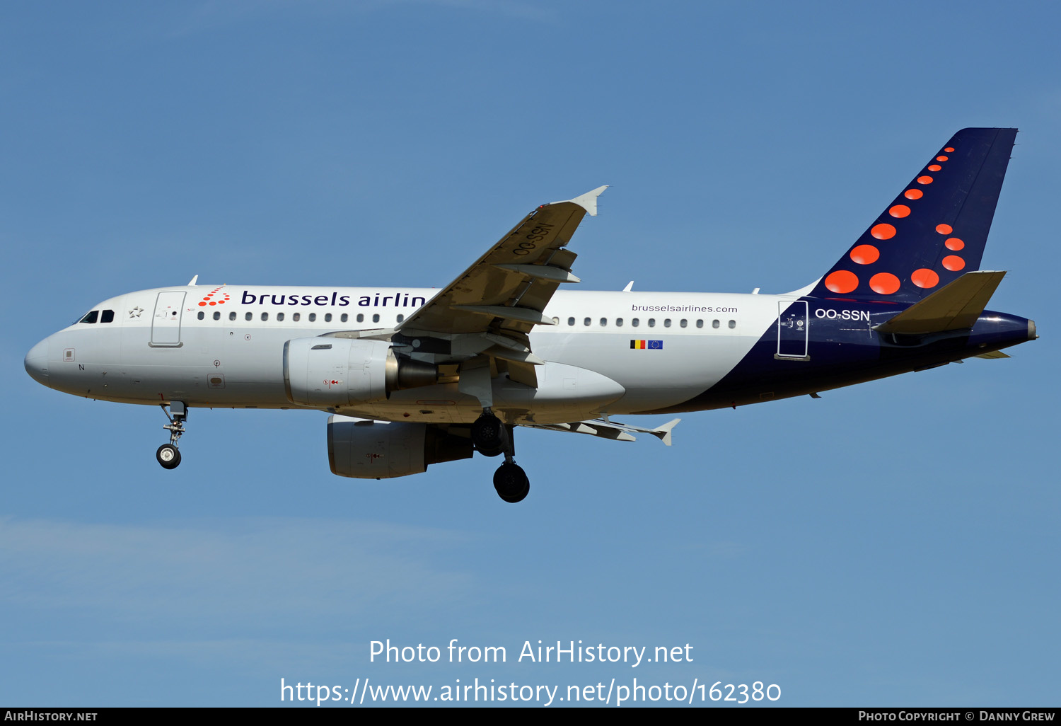 Aircraft Photo of OO-SSN | Airbus A319-112 | Brussels Airlines | AirHistory.net #162380