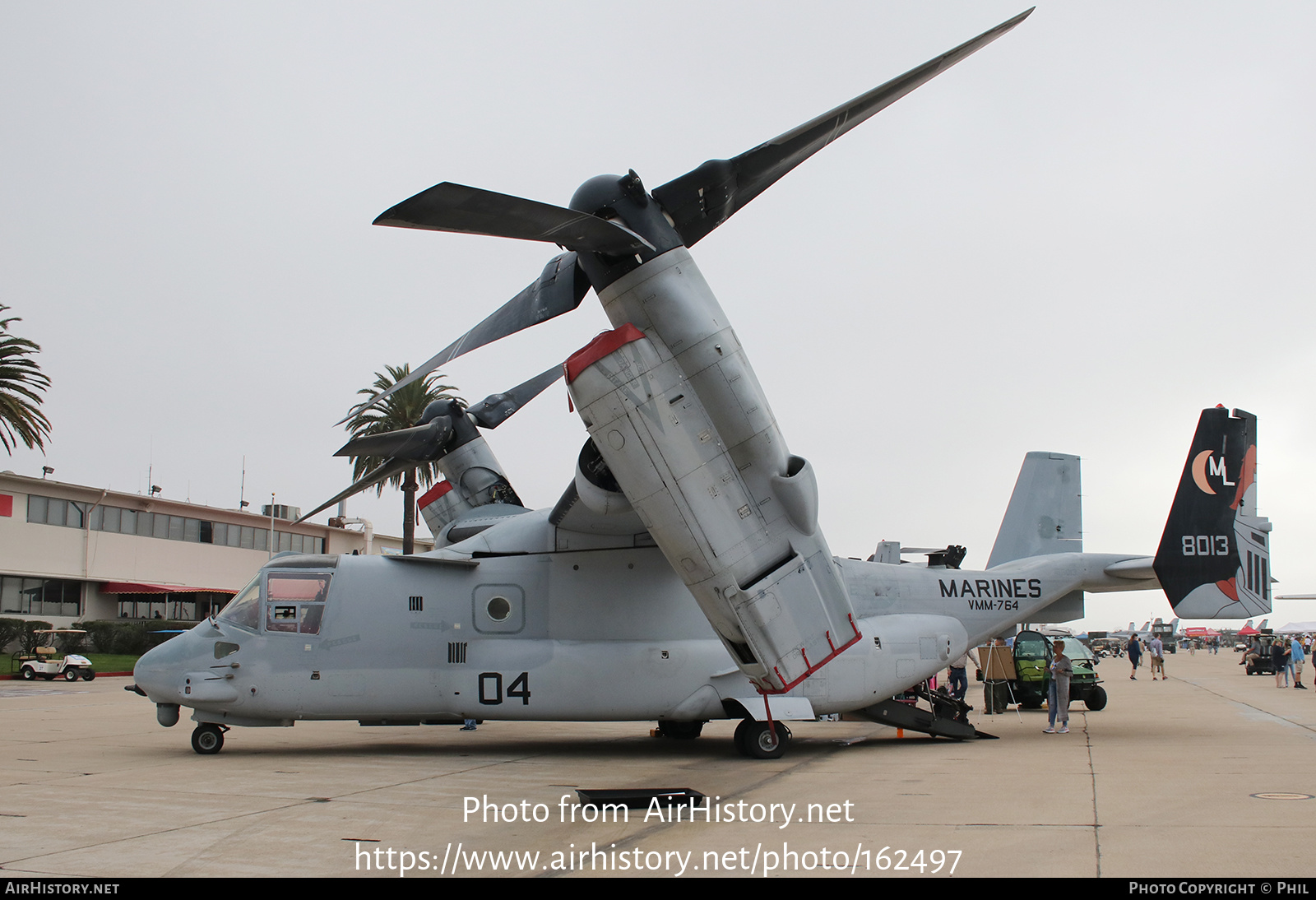 Aircraft Photo of 168013 | Bell-Boeing MV-22B Osprey | USA - Marines | AirHistory.net #162497