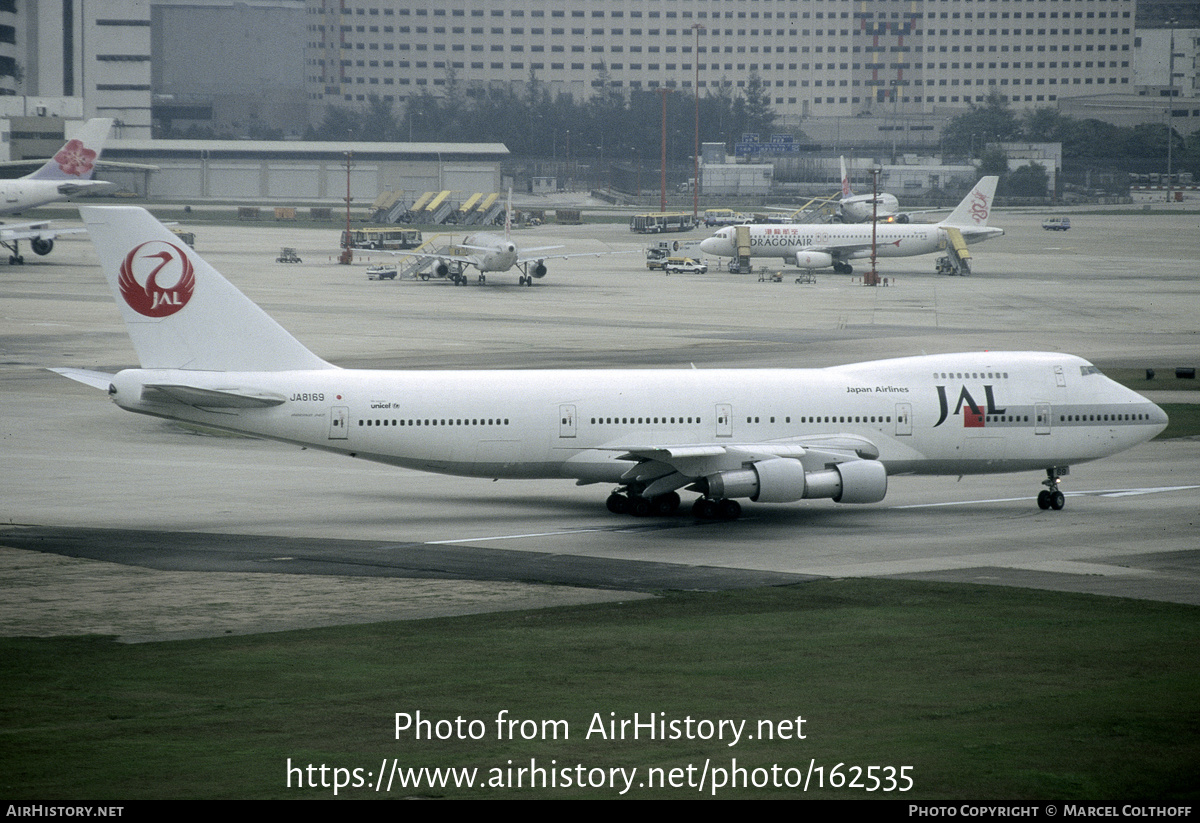 Aircraft Photo of JA8169 | Boeing 747-246B | Japan Airlines - JAL | AirHistory.net #162535