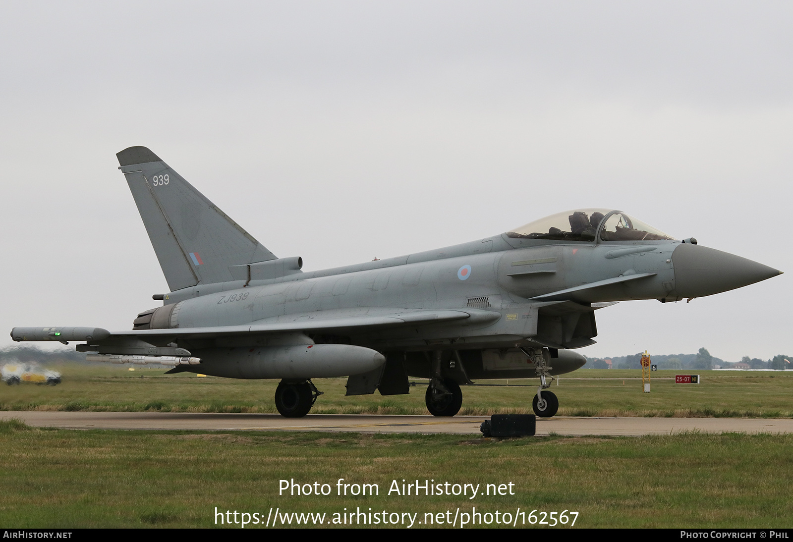 Aircraft Photo of ZJ939 | Eurofighter EF-2000 Typhoon FGR4 | UK - Air Force | AirHistory.net #162567