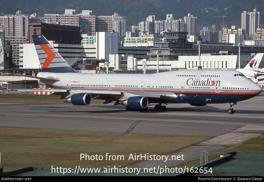 Aircraft Photo of C-GMWW | Boeing 747-475 | Canadian Airlines | AirHistory.net #162654