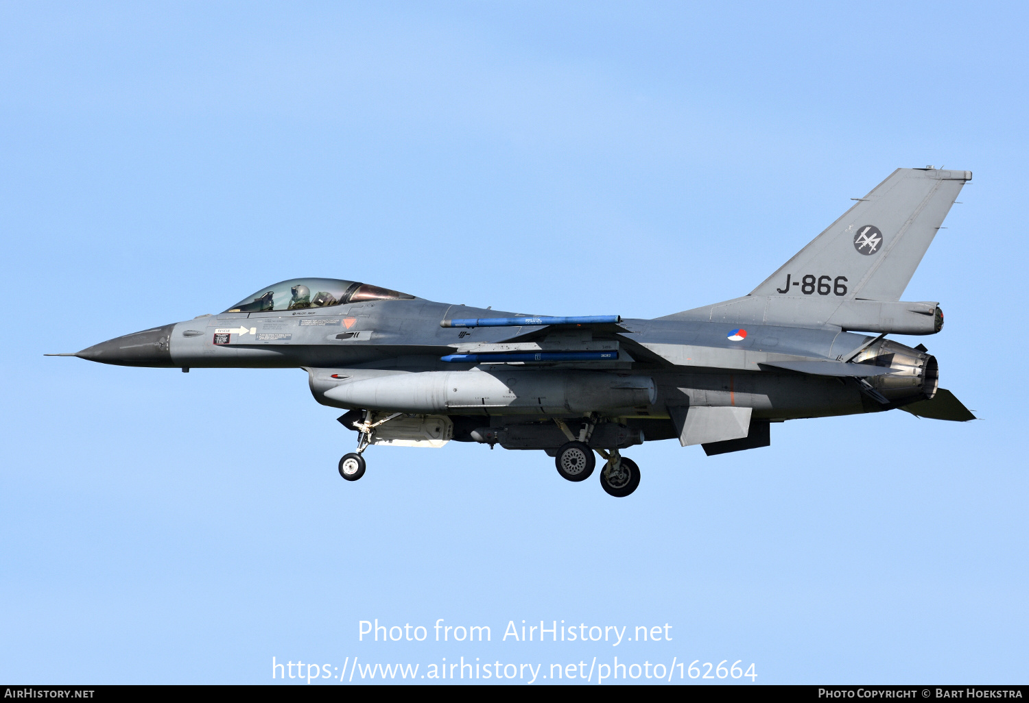 Aircraft Photo of J-866 | General Dynamics F-16AM Fighting Falcon | Netherlands - Air Force | AirHistory.net #162664