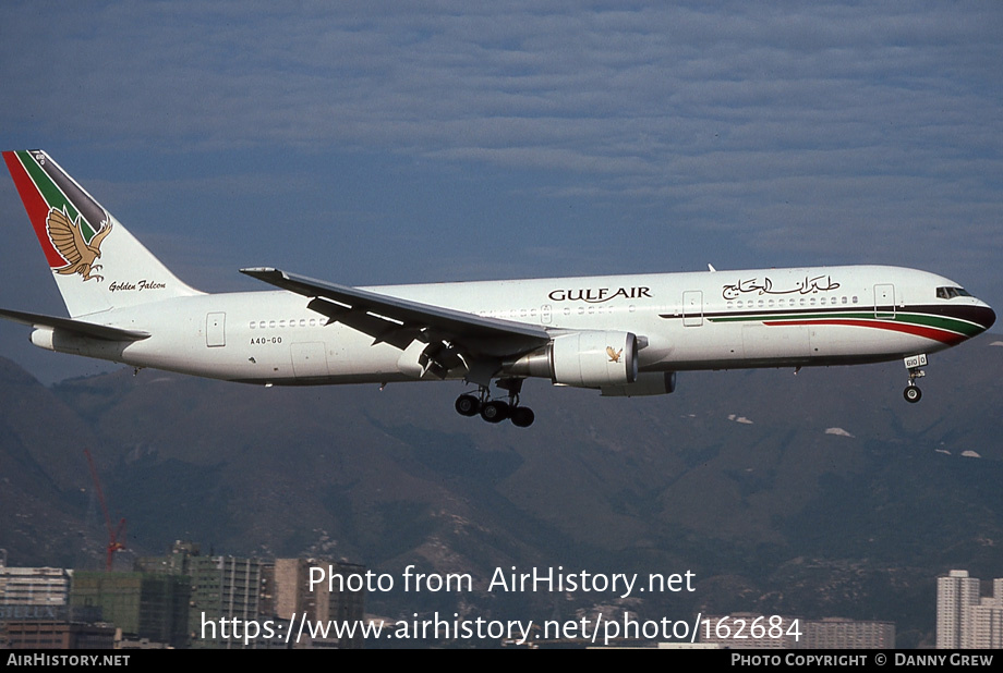 Aircraft Photo of A4O-GO | Boeing 767-3P6/ER | Gulf Air | AirHistory.net #162684