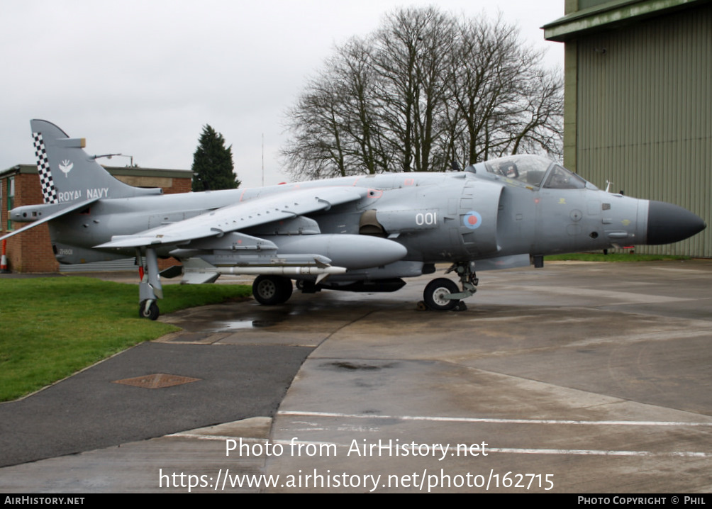 Aircraft Photo of ZH801 | British Aerospace Sea Harrier FA2 | UK - Navy | AirHistory.net #162715