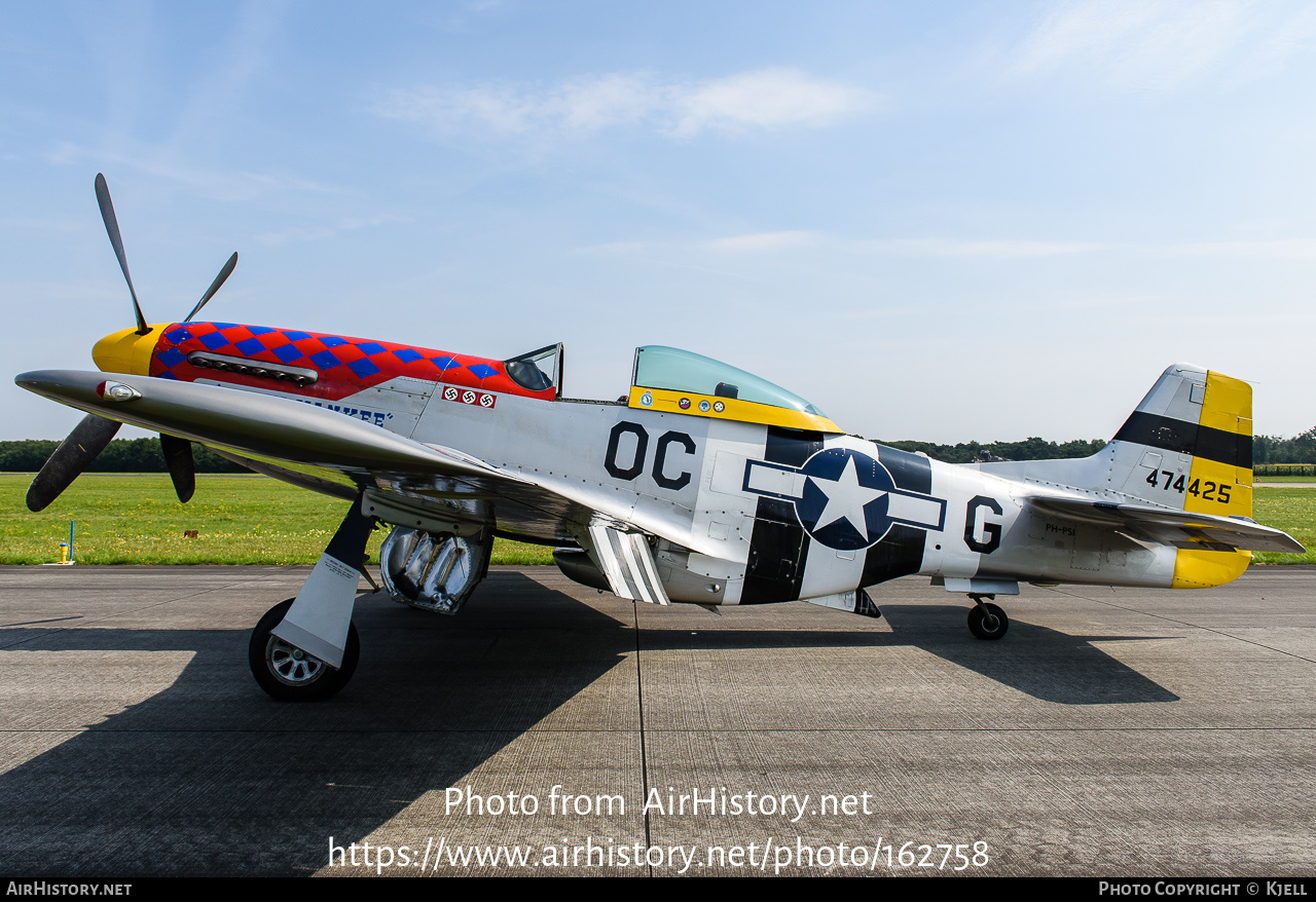 Aircraft Photo of PH-PSI / 474425 | North American P-51D Mustang | USA - Air Force | AirHistory.net #162758