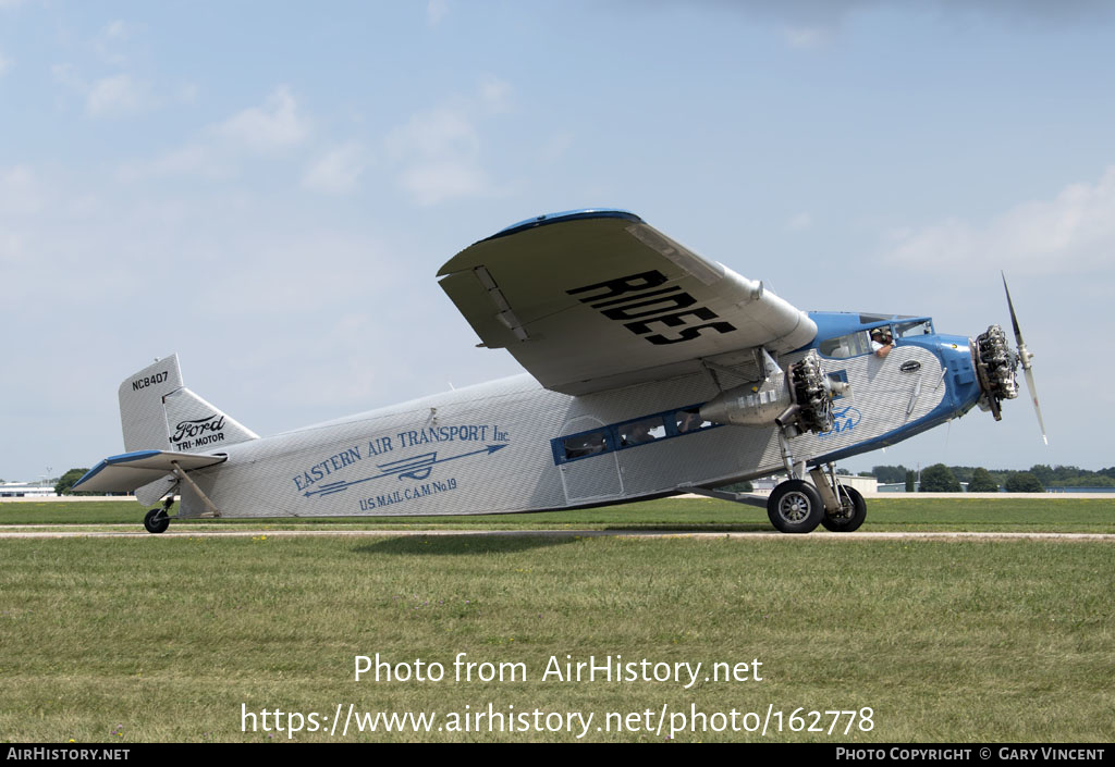 Aircraft Photo of N8407 / NC8407 | Ford 4-AT-E Tri-Motor | EAA - Experimental Aircraft Association | Eastern Air Transport | AirHistory.net #162778