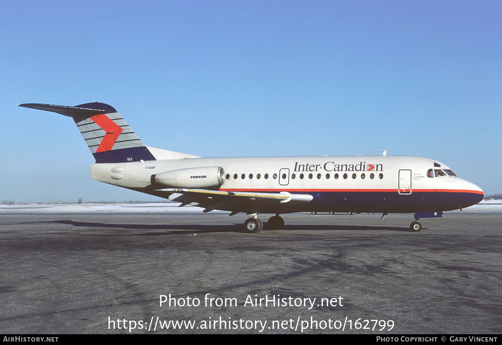 Aircraft Photo of C-GQBR | Fokker F28-1000 Fellowship | Inter-Canadien | AirHistory.net #162799