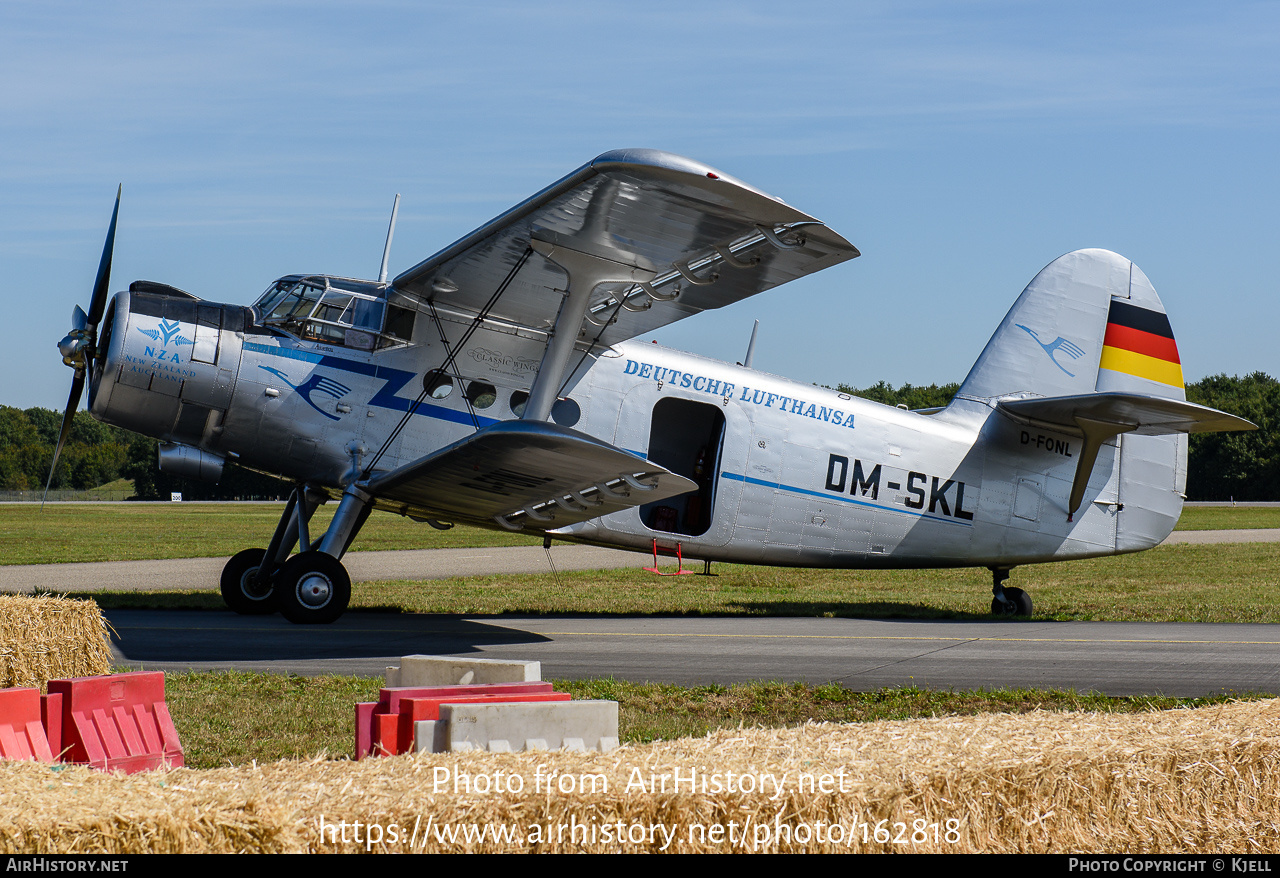 Aircraft Photo of D-FONL / DM-SKL | Antonov An-2S | Classic Wings | Deutsche Lufthansa | AirHistory.net #162818