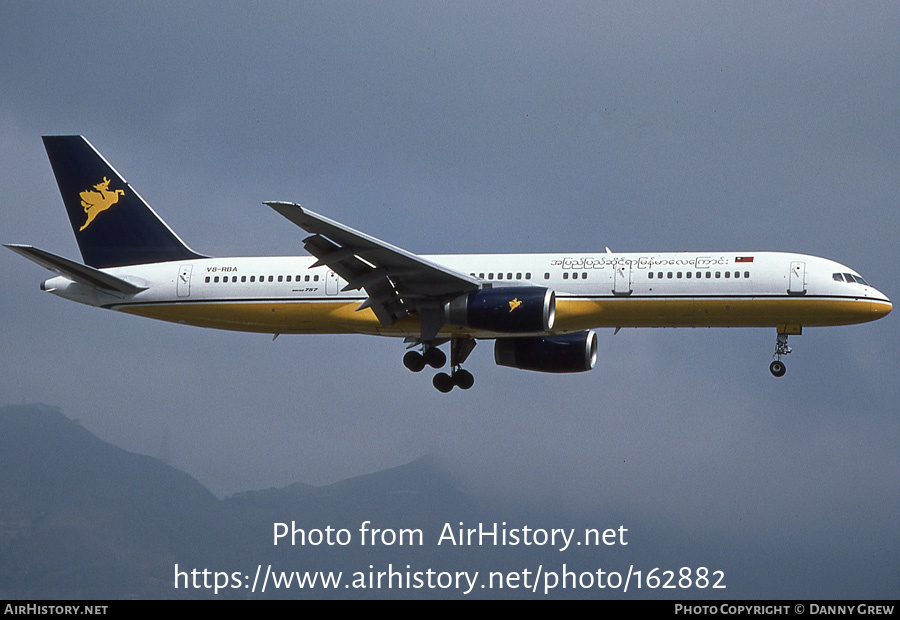 Aircraft Photo of V8-RBA | Boeing 757-2M6 | Myanmar Airways International - MAI | AirHistory.net #162882