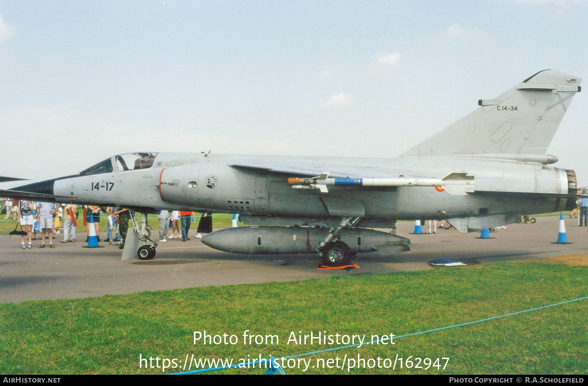 Aircraft Photo of C14-34 | Dassault Mirage F1M | Spain - Air Force | AirHistory.net #162947