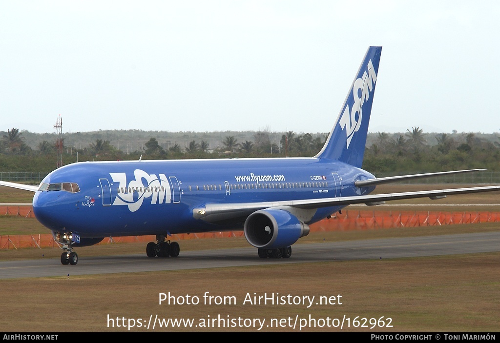 Aircraft Photo of C-GZMM | Boeing 767-328/ER | Zoom Airlines | AirHistory.net #162962